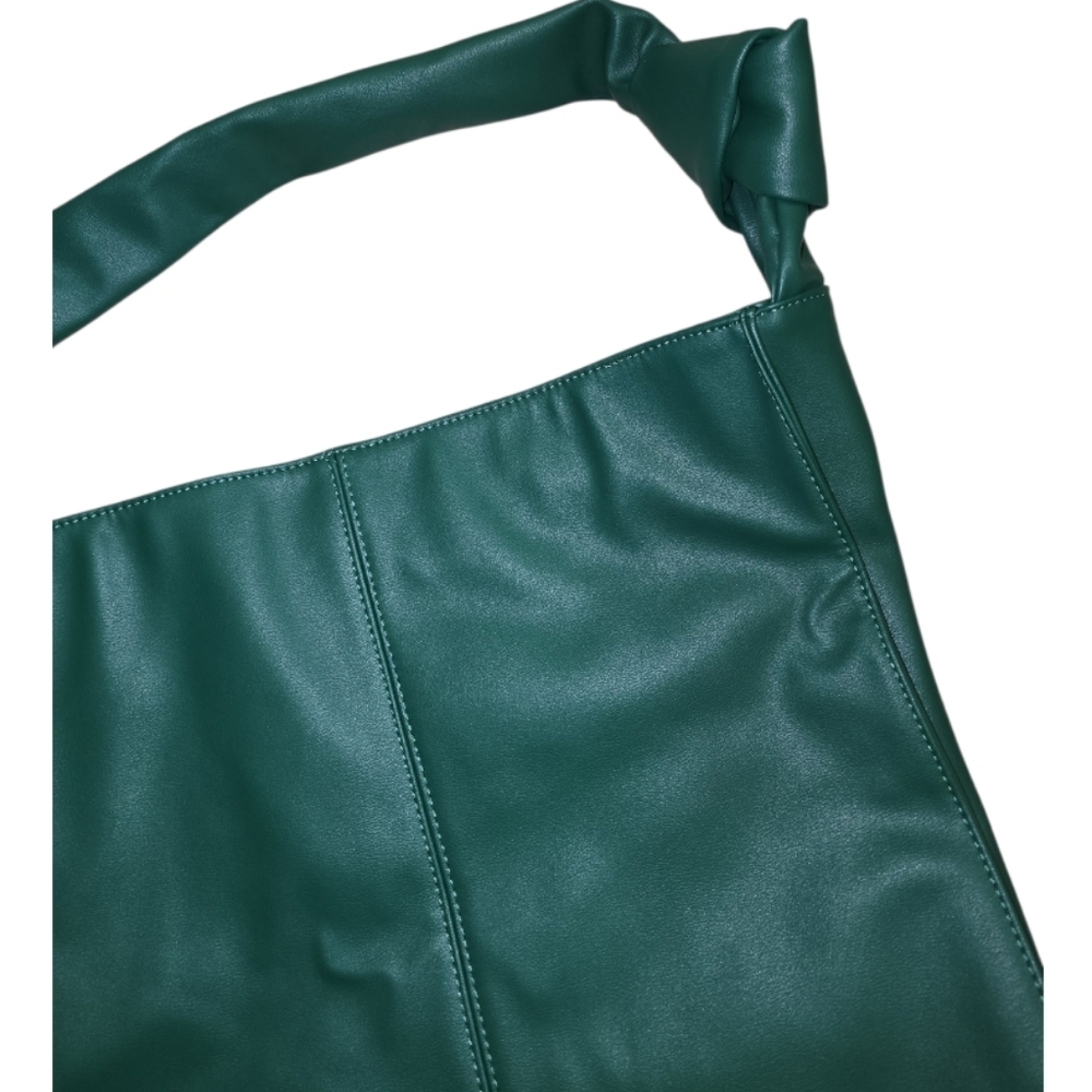 Anthropologie Urban Originals North South Knotted Tote In Green Magnetic Closure - Picture 5 of 12